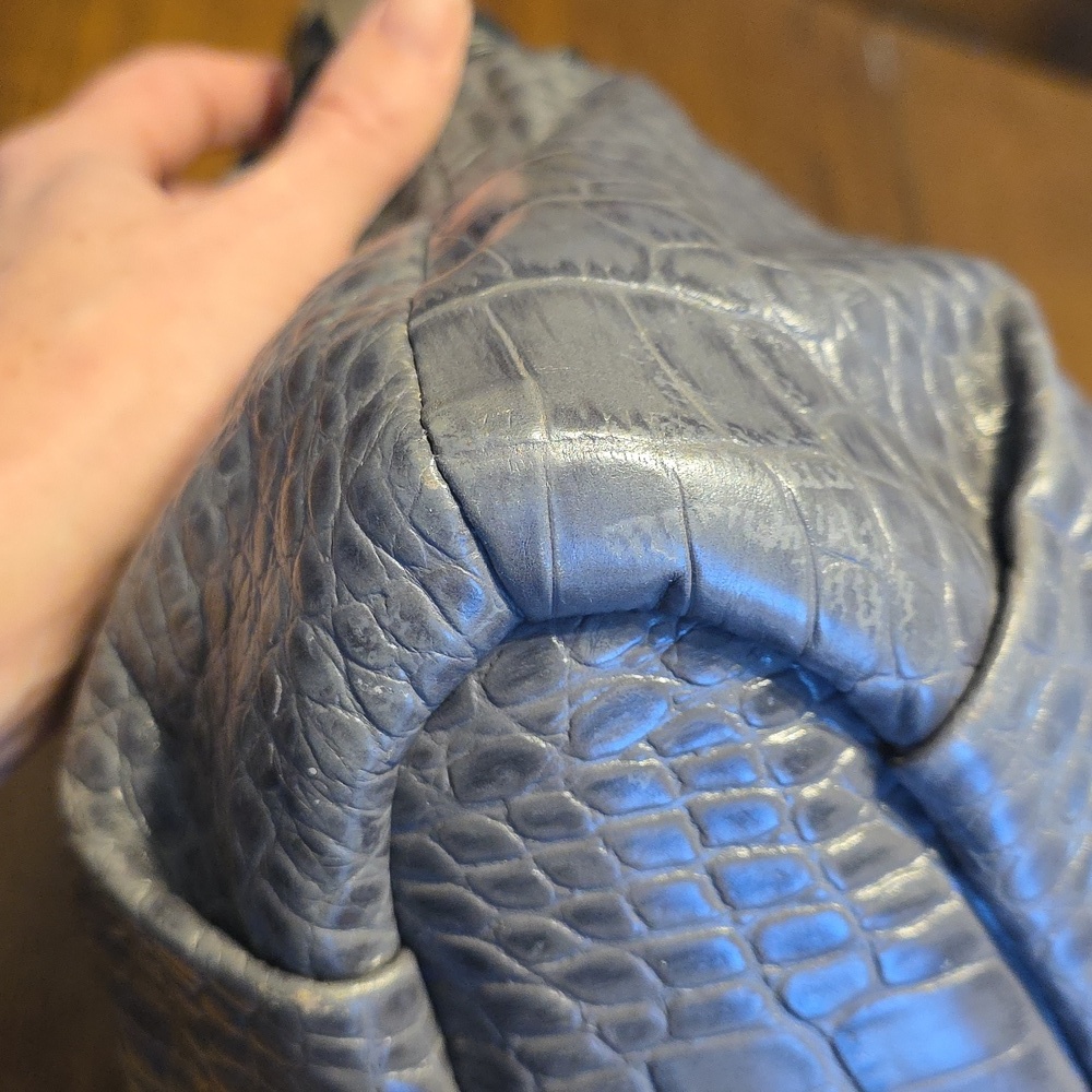 Coach Madison Crocodile Embossed Leather Satchel - Picture 7 of 16